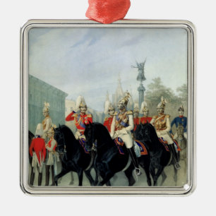 Emperor Nicholas I and Grand Duke Alexander Metal Ornament