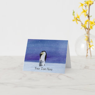 Emperor Penguin Card