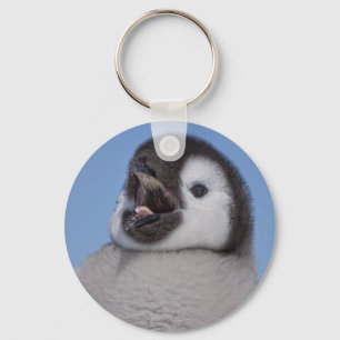 Emperor Penguin Chick Keychain