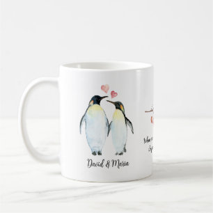 Emperor Penguin Couple in Love Coffee Mug