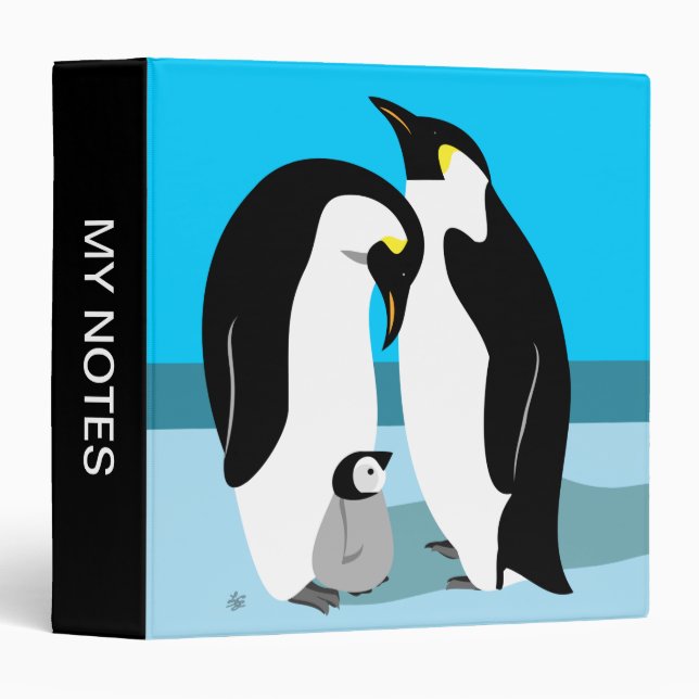 Emperor Penguin Family Binder (Front/Spine)