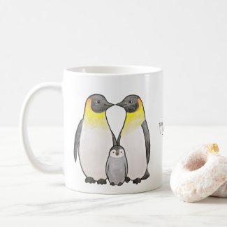 Emperor Penguin family Cute penguins Custom Name