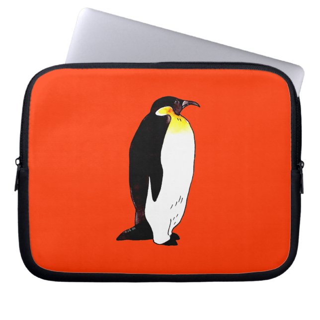 Emperor penguin laptop sleeve (Front)