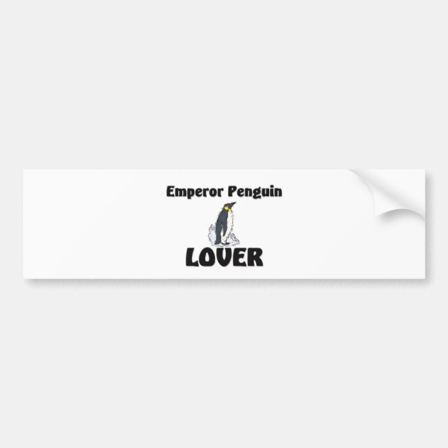 Emperor Penguin Lover Bumper Sticker (Front)