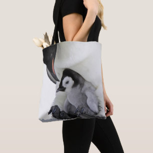 Emperor Penguin Snow Hill Island Tote Bag