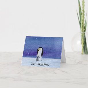 Emperor Penguin Thank You Card