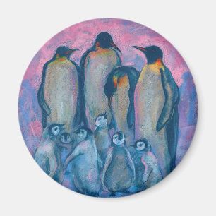 Emperor Penguins, Antarctic Birds Parents and Kids Magnet