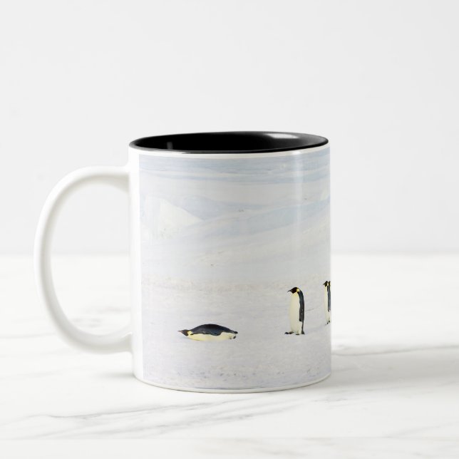 Emperor Penguins on Ice - mug (Left)
