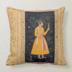 Emperor Shah Jahan (1592-1666) (r.1627-1658) as a Throw Pillow