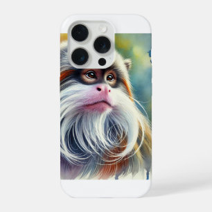Emperor Tamarin 300824AREF110 - Watercolor iPhone 15 Pro Case