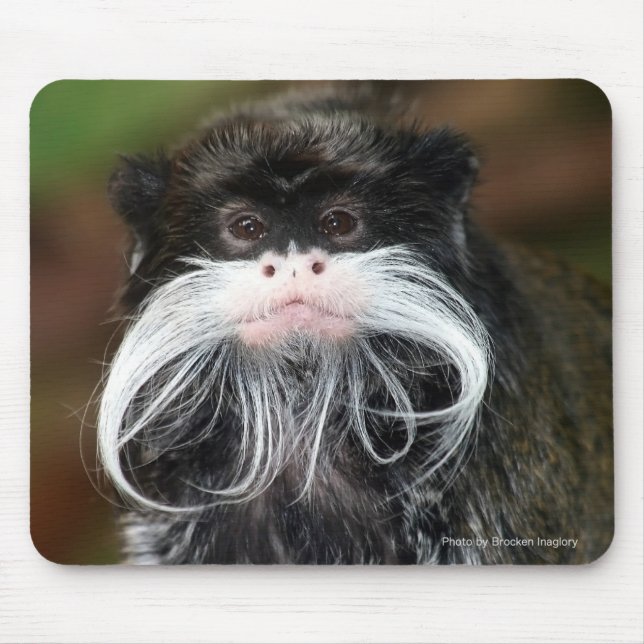 Emperor Tamarin Mouse Pad (Front)