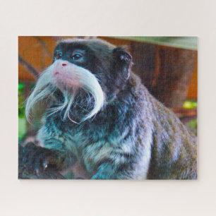 Emperor Tamarins Monkey. Jigsaw Puzzle