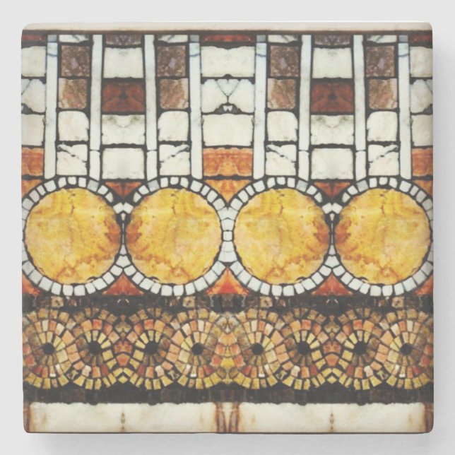 emperor's mosaic stone coaster (Front)