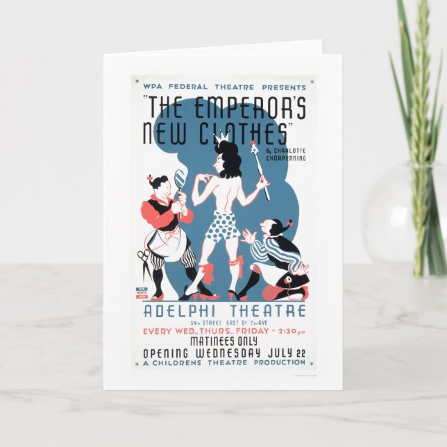 Emperors New Clothes 1936 WPA Card (Front)