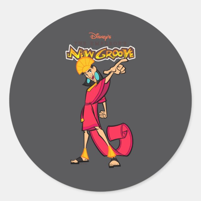 Emperors New Groove Kuzco  Classic Round Sticker (Front)
