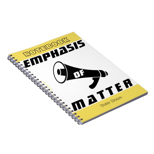 "Emphasis of Matter" Notebook (Right Side)