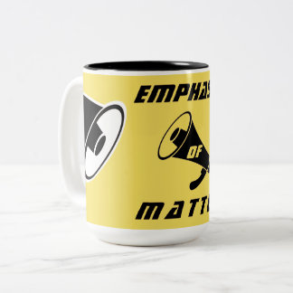 "Emphasis of Matter" Two-Tone Coffee Mug