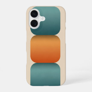 Empilement Vertical Minimaliste de Formes Vintage iPhone 16 Case