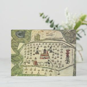 Empire Aztèque de Montezuma, Carte antique du mond
