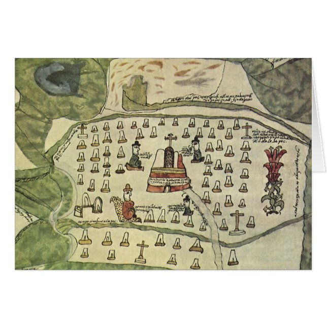Empire aztèque de Montezuma, carte du monde antiqu (Devant horizontal)