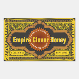Empire Clover Large Honey Jar Sticker