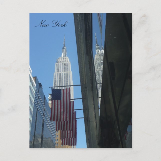 empire flag reflect postcard (Front)