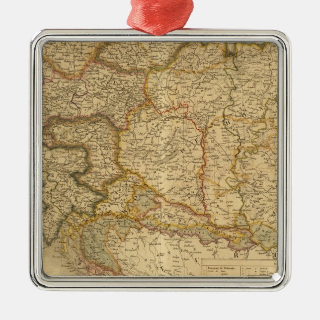 Empire Maps Metal Ornament (Front)