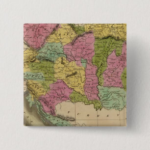 Empire Of Austria 2 Inch Square Button
