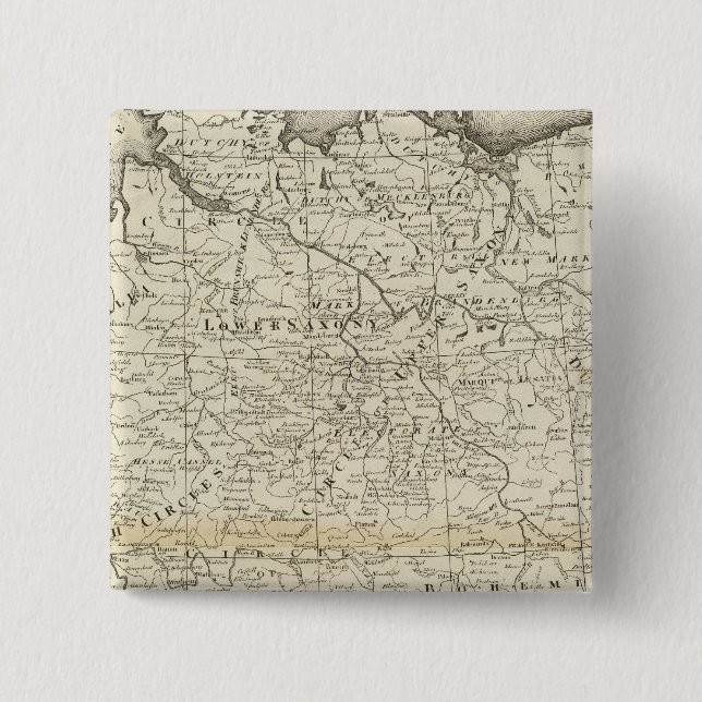 Empire of Germany 2 Inch Square Button (Front)