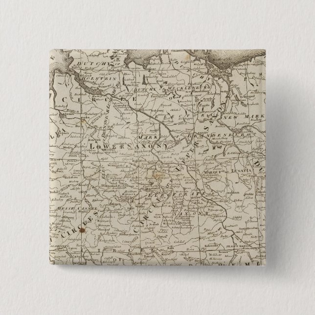 Empire of Germany 2 Inch Square Button (Front)