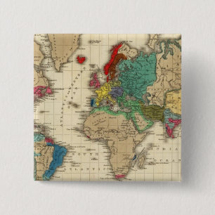 Empire of Napoleon Bonaparte 1811 AD 2 Inch Square Button