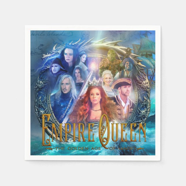 Empire Queen Party Napkins (Front)