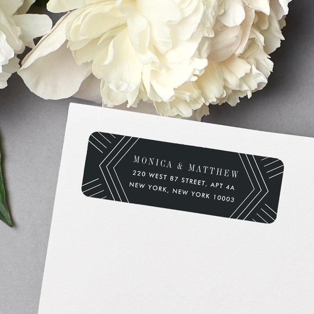 Empire Return Address Label | Charcoal (Creator Uploaded)