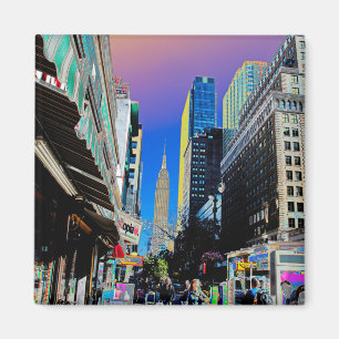 Empire State Building from 42nd St New York  Magnet