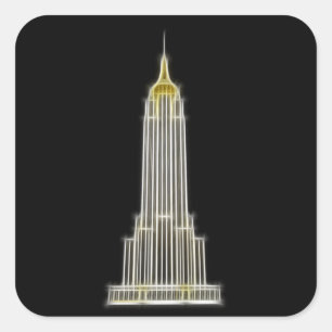 Empire State Building in New York Square Sticker