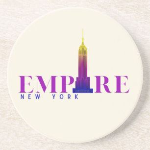 Empire State Building-New York-Vibrant  Coaster