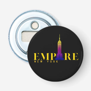 Empire State Building-New York-Vibrant Gold Bottle Opener
