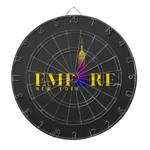 Empire State Building-New York-Vibrant gold- Dartboard