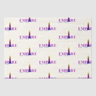 Empire State Building-New York-Vibrant Purple Tissue Paper