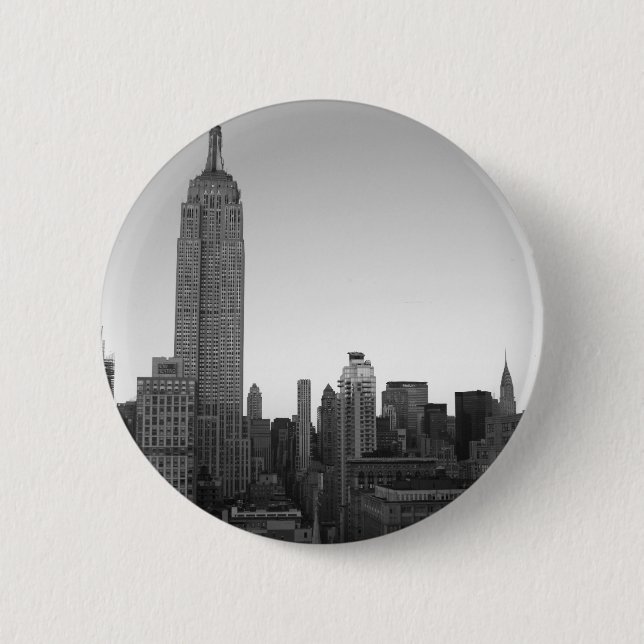 Empire State Building Photo 2 Inch Round Button (Front)
