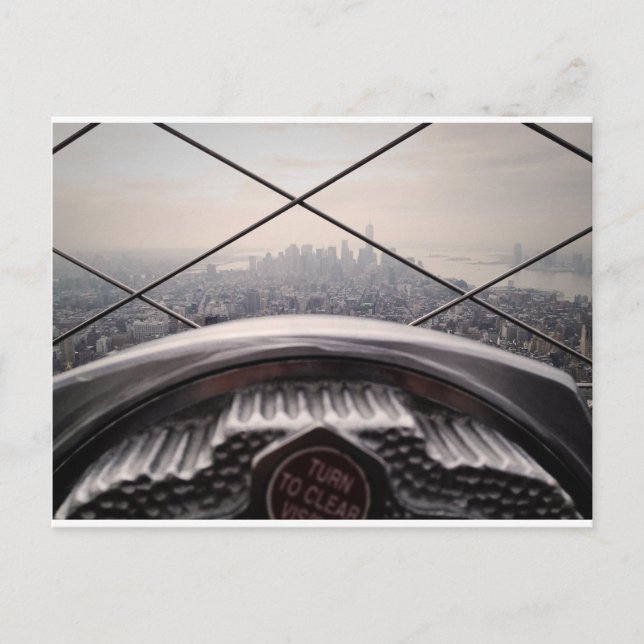 empire state building postcard (Front)