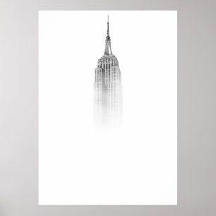 EMPIRE STATE BUILDING SKETCH POSTER