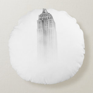 EMPIRE STATE BUILDING SKETCH ROUND PILLOW