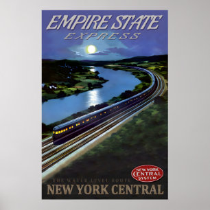 Empire State Express New York Central Railroad Poster