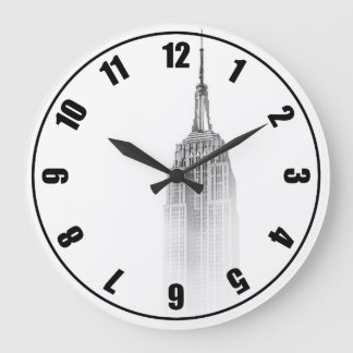 Empire State Graphic Large Clock