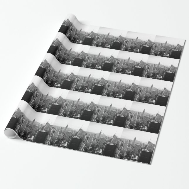 Empire States Building Manhattan Wrapping Paper (Unrolled)