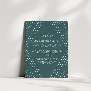 Empire Wedding Guest Details Card   Jasper