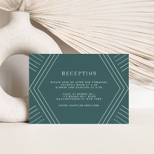 Empire Wedding Reception Card   Jasper