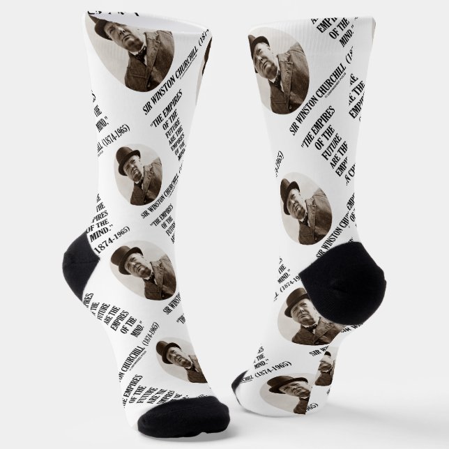Empires Of The Future Are The Empires Of The Mind Socks (Angled)