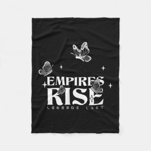 Empires Rise Legend Last Inspirational Butterfly Q Fleece Blanket